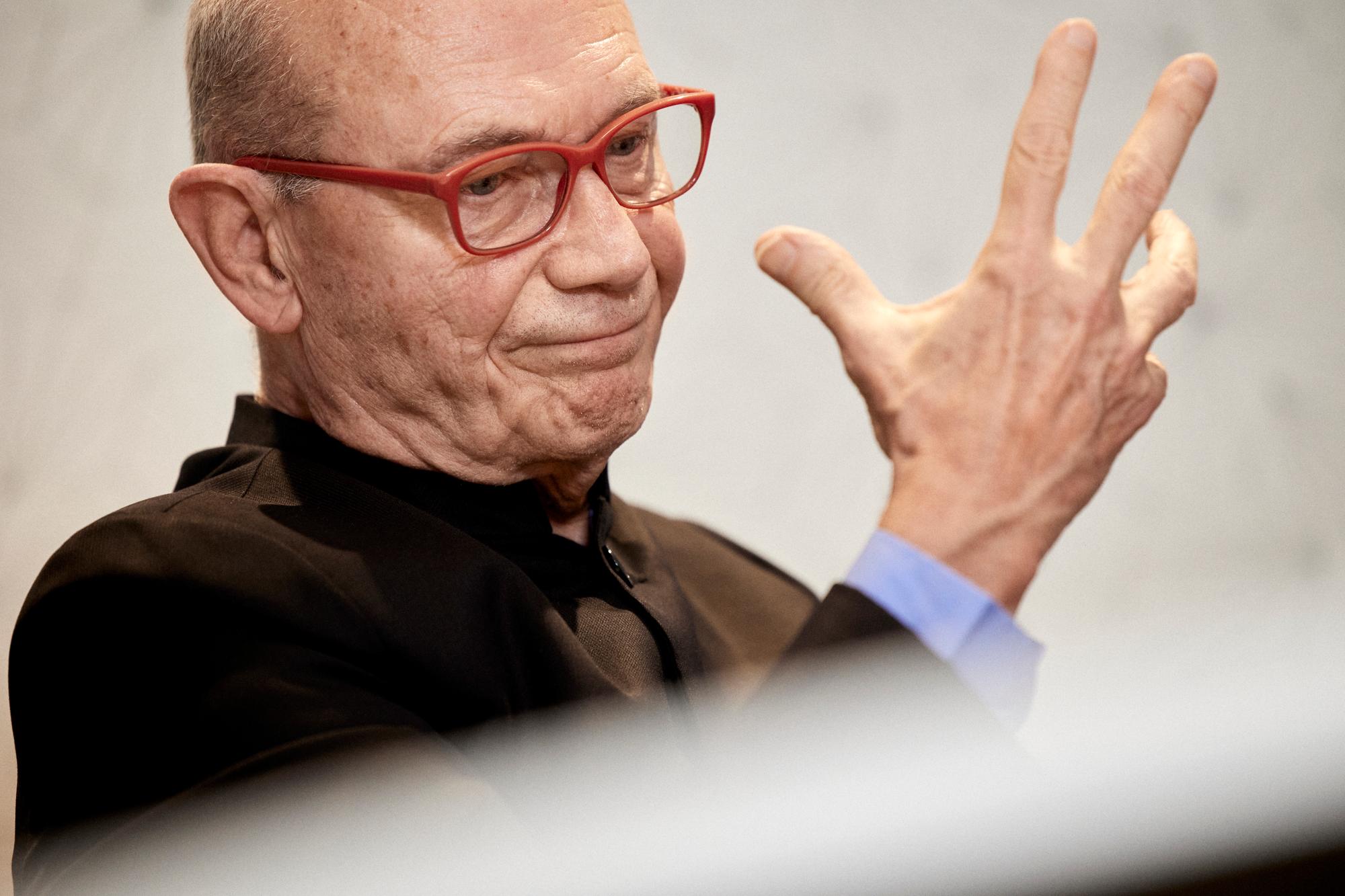 Pascal Lamy, à l'institut Jacques Delors, à Paris, le 21 février 2022.