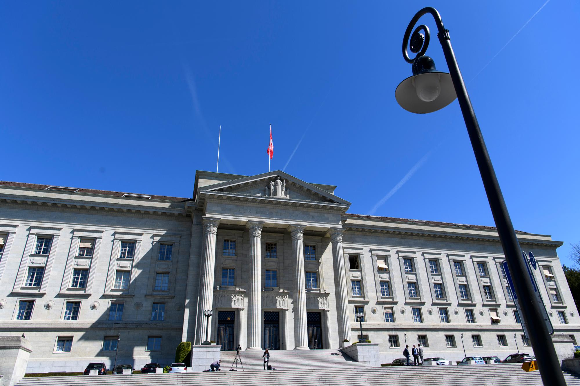 Le batiment du Tribunal Federal, TF, photographie ce jeudi 13 avril 2017 a Lausanne. (KEYSTONE/Laurent Gillieron)