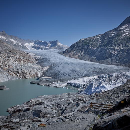 Le 20 juin 2022, Glacier du Rhône , avec les Glaciologues Matthias HUSS et Aaron Cremona © Sedrik Nemeth