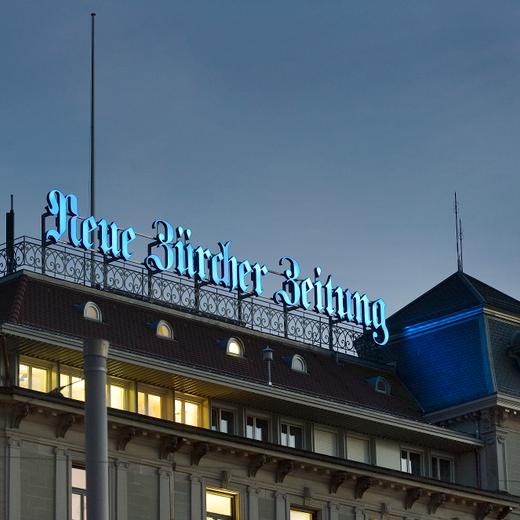 La maison mère du groupe NZZ, à Zurich, Falkenstrasse 11. Andreas Bodmer.