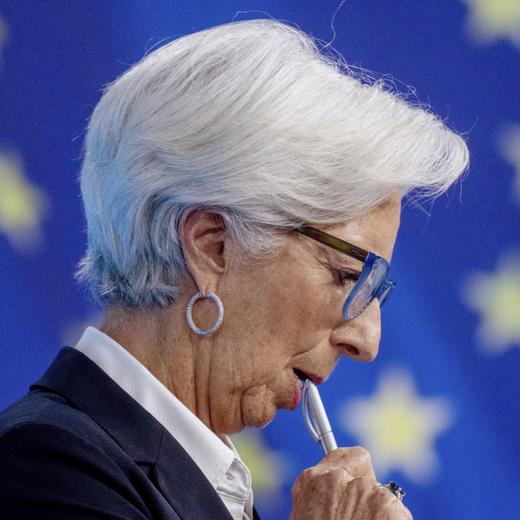 File-File photo shows ECB President Christine Lagarde giving a press conference after the first monetary policy meeting of the new year in Frankfurt, Germany, February 3, 2022. ( AP Photo/Michael Probst, file)