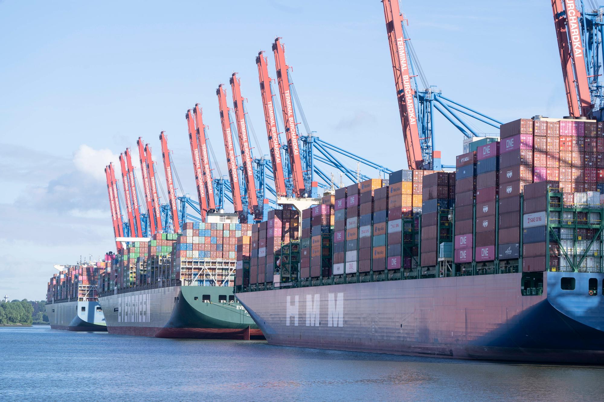 Le port de Hambourg, en Allemagne.