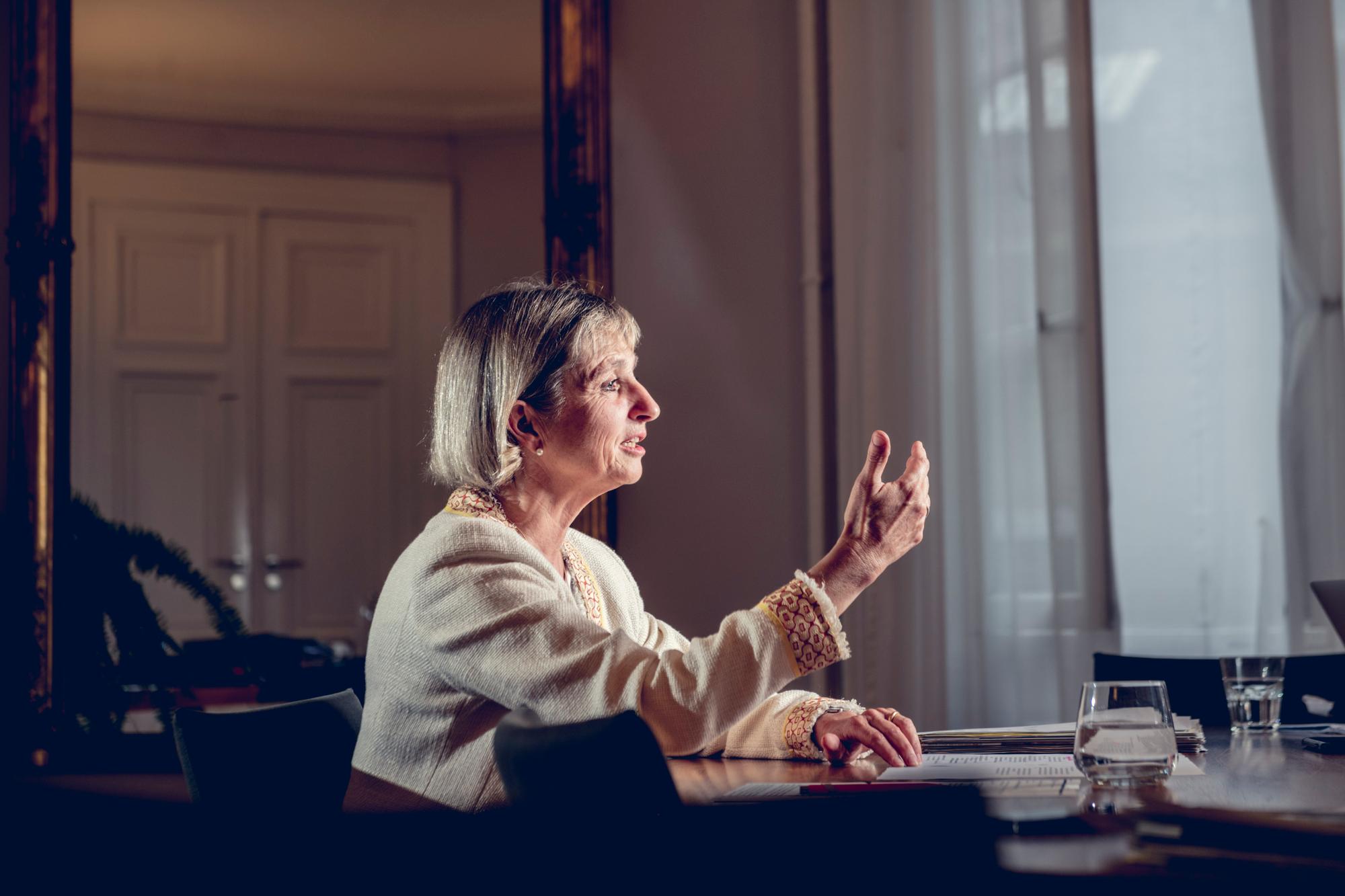 Fabienne Fischer, Conseillère d'Etat genevoise, en charge de l'économie, Genève, le 15.09.2022 © David Wagnières