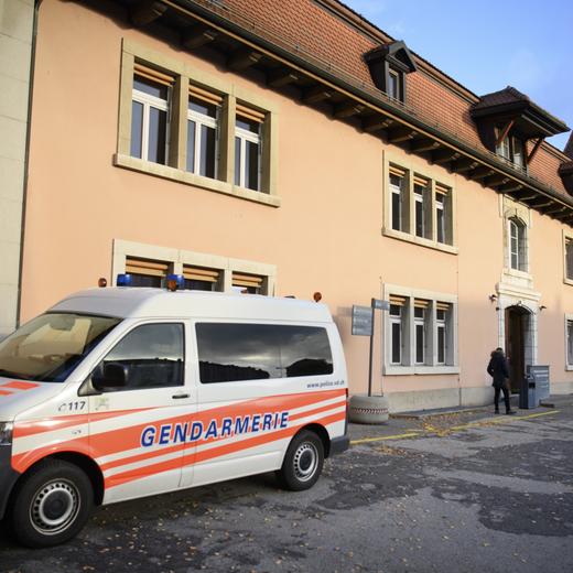Le batiment du Tribunal d'arrondissement de la Broye et du Nord vaudois photographie ce lundi 8 novembre 2021 a Yverdon.(KEYSTONE/Laurent Gillieron)