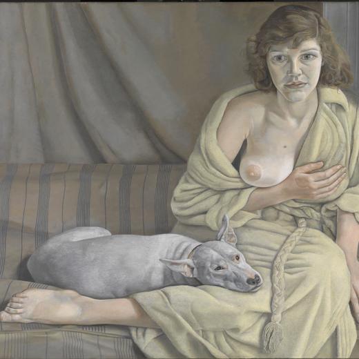 Girl with a White Dog