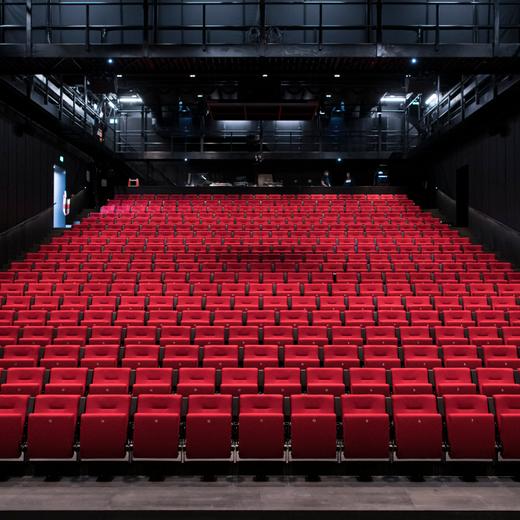 Lausanne, le 12 janvier 2023, Réouverture du Théâtre de Vidy. Sur la photo le théâtre de Vidy, salle Charles Apothéloz.