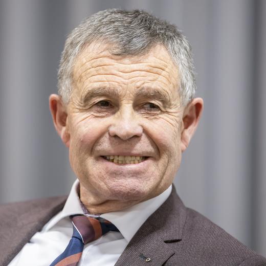Regierungsrat Ernst Stocker spricht an einer Podiumsdiskussion, am Montag, 16. Januar 2023 in Zuerich. (KEYSTONE/Michael Buholzer)