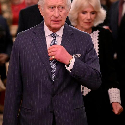 Britain's King Charles and Britain's Queen Consort Camilla host the annual Commonwealth Day Reception at Buckingham Palace in London, Britain March 13, 2023. Daniel Leal/Pool via REUTERS