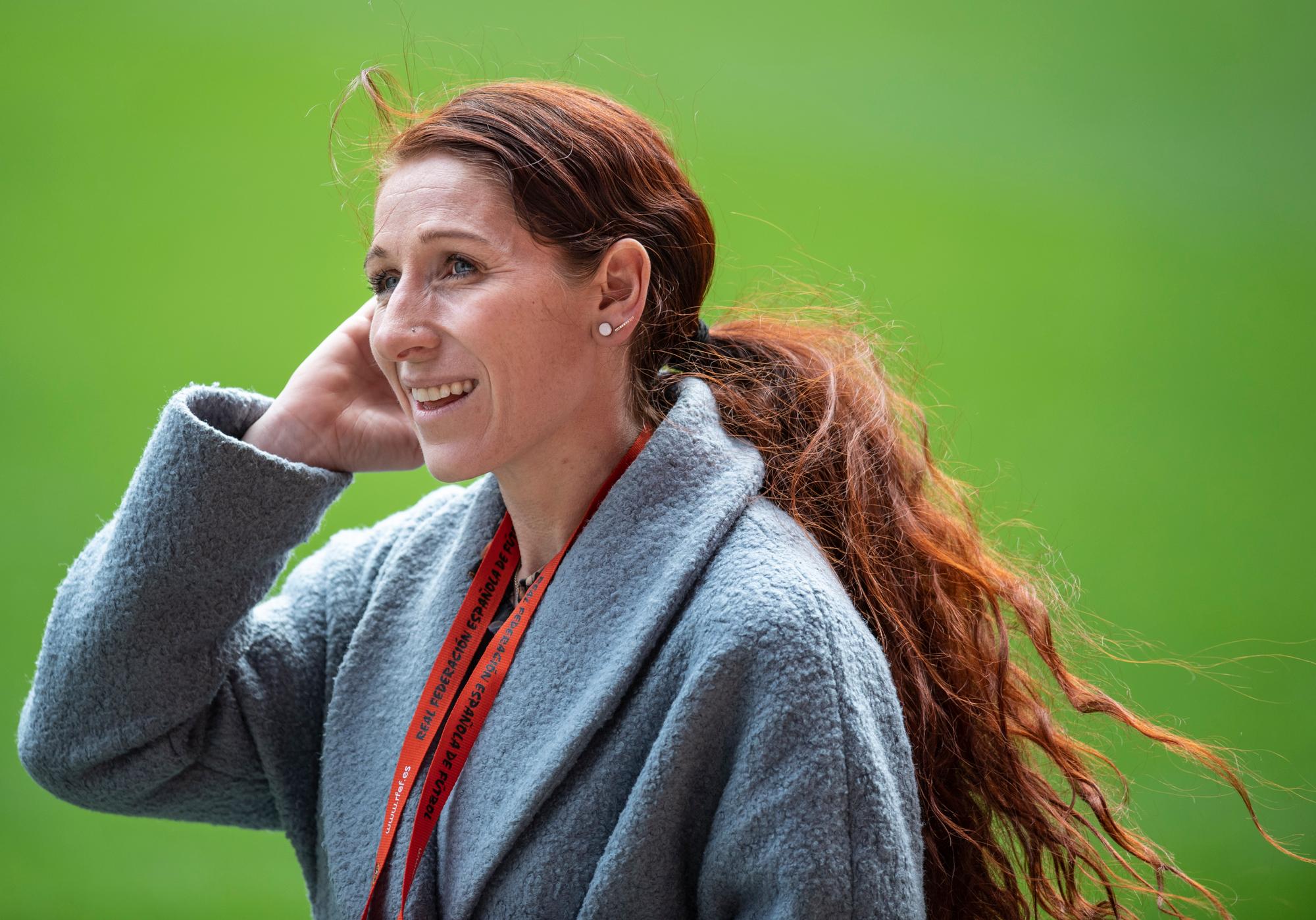 VALENCIA, SPAIN - MARCH 22: General Team Manager Lise Klaveness of Norway during training before Spain v Norway UEFA Qualifiers, EURO 2020 at Estadio Mestalla on March 22, 2019 in Valencia, Spain. (Photo by Trond Tandberg/Getty Images)