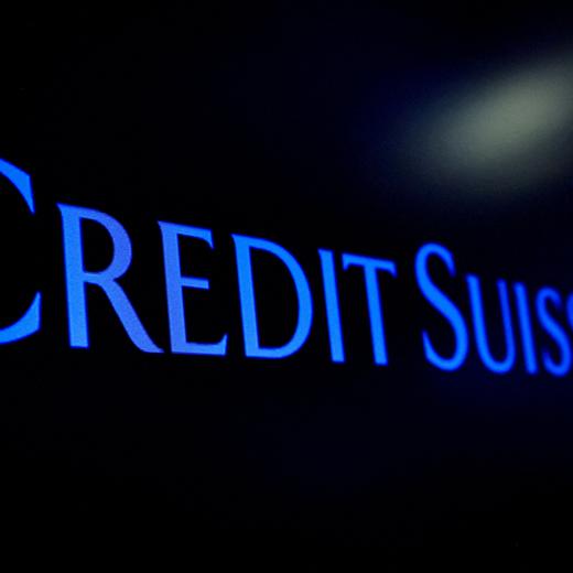FILE PHOTO: The Credit Suisse logo in New York City, U.S., March 16, 2023. REUTERS/Brendan McDermid/File Photo
