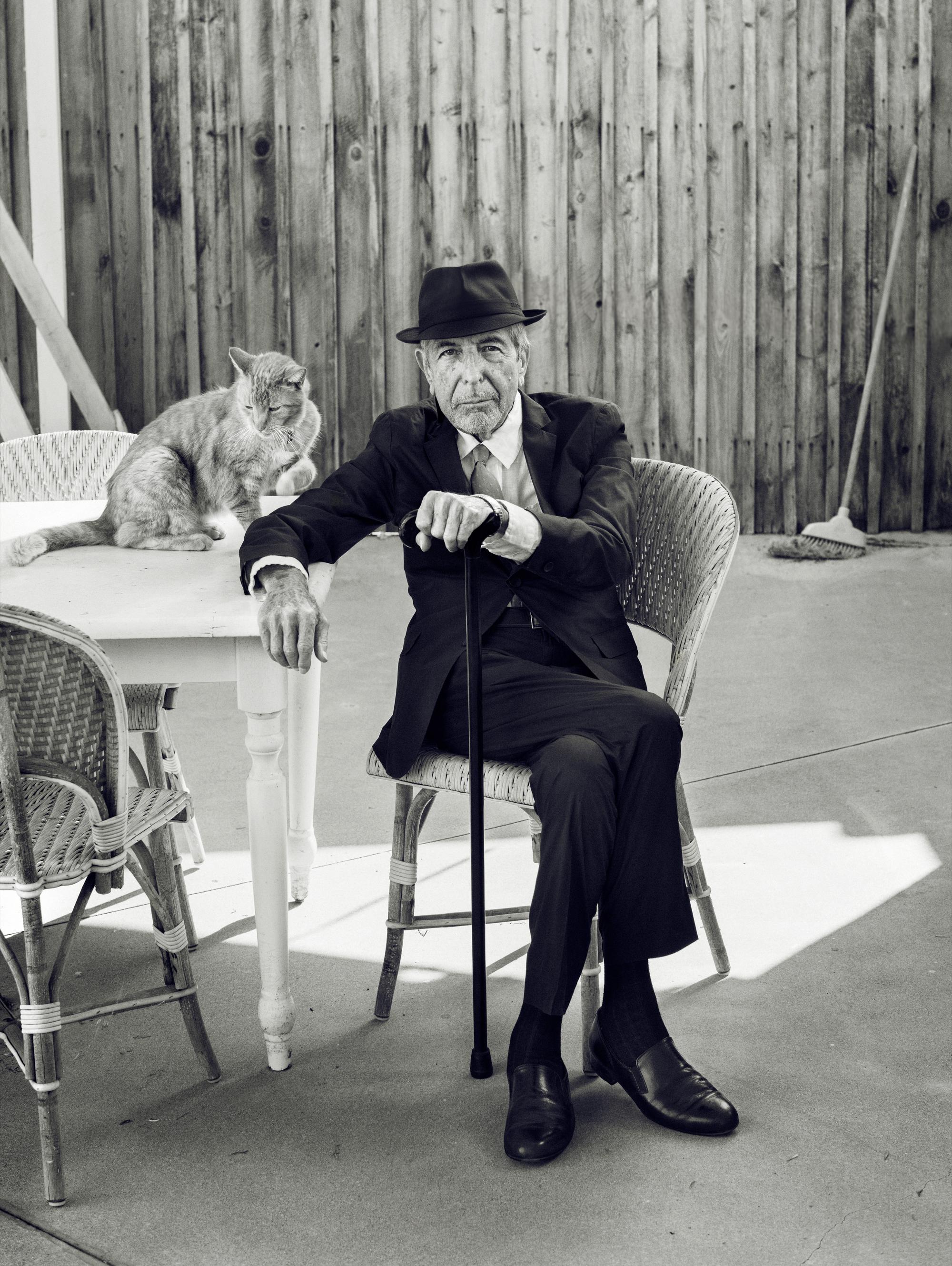 Leonard Cohen, singer and songwriter, at home in Los Angeles, Calif., September 2016.