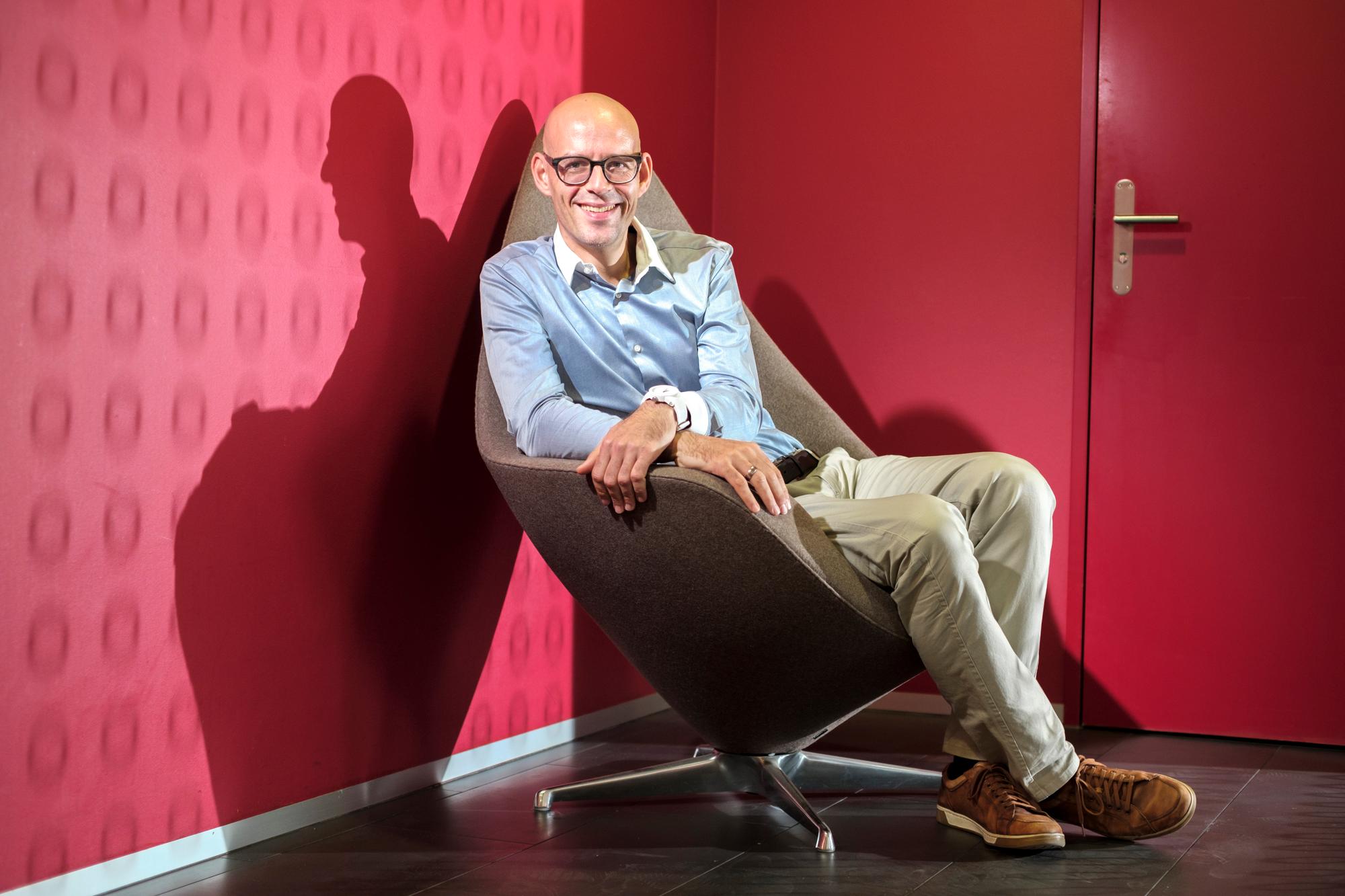 Pascal Grieder, directeur de Salt télécommunication, Renens, Suisse. Le 23 octobre 2018.