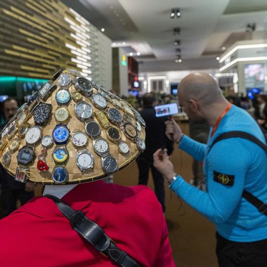 Blogger Mr Watches from Germany poses for pictures during the Watches and Wonders fair in Geneva, Switzerland March 27, 2023. REUTERS/Denis Balibouse