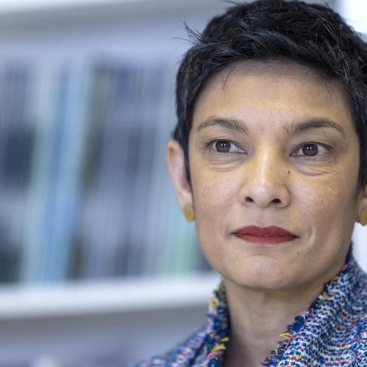 Tirana Hassan, newly appointed Executive Director of Human Rights Watch (HRW) is seen during an interview with Reuters in Geneva, Switzerland March 30, 2023. REUTERS/Denis Balibouse