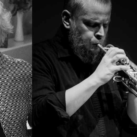 Eliane Radigue et le trompettiste Nate Wooley, qui sera l'un des exécutants de sa pièce, «Occam River III».