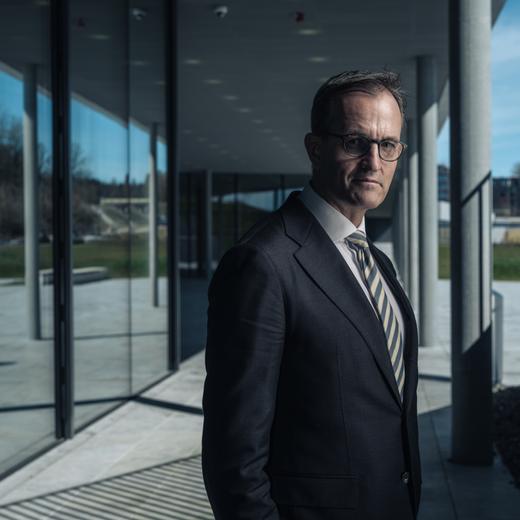 EHL (Lausanne), 22 mars 2023. Markus Venzin, CEO de l'Ecole Hôtelière de Lausanne. ©François Wavre | Lundi13