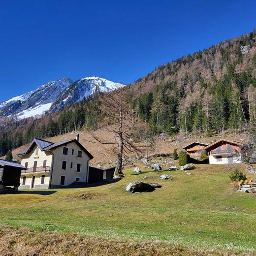Plusieurs blocs de roche sont visibles dans les champs juxtant les habitations du hameau du Gremé, situé en zone à risques