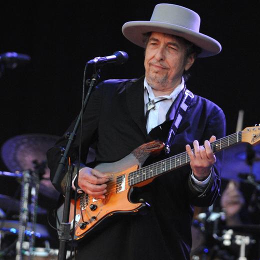 (FILES) In this file photo taken on July 22, 2012 US legend Bob Dylan performs on stage during the 21st edition of the Vieilles Charrues music festival in Carhaix-Plouguer, western France. - Bob Dylan has been sued in a New York court by a woman who says the US rock and folk legend sexually abused her almost 60 years ago when she was 12. (Photo by Fred TANNEAU / AFP)