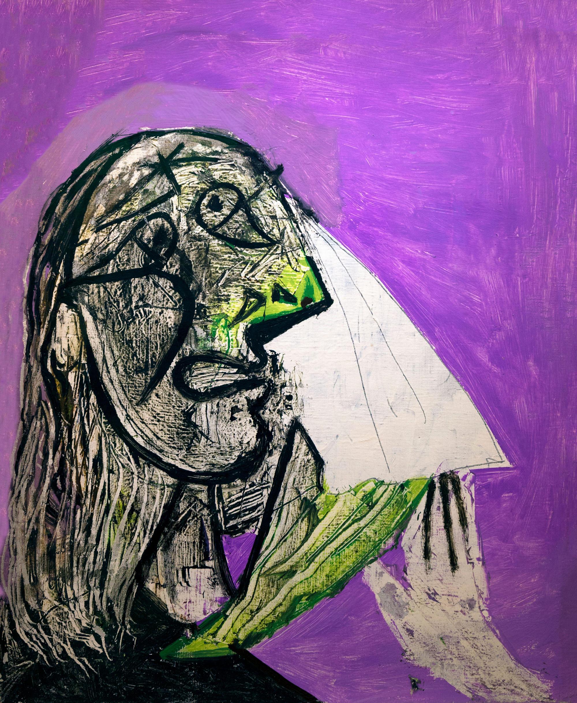 2J54F6P The Crying Woman, La Femme qui Pleure, Pablo Picasso, 1937, Musee Picasso, Paris, France, Europe. Prolitteris