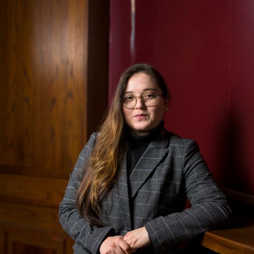 Ana Maria Patiño-Osorio, chef assistante de l'OSR. Victoria Hall. Genève.14.3.2023. Eddy Mottaz / Le Temps