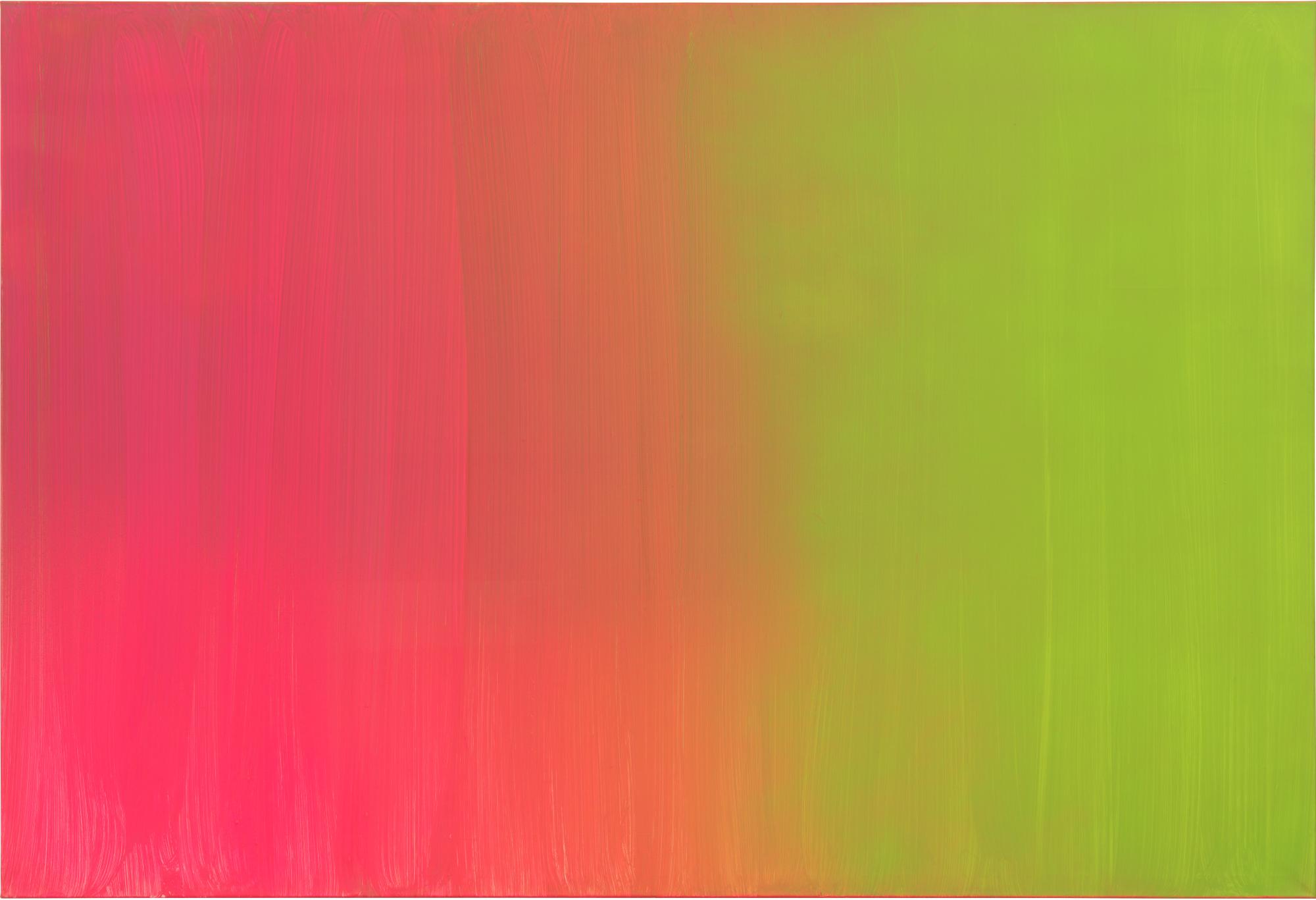 Katharina Grosse  Sans titre, 1998  Huile et acrylique sur toile 200 x 295 cm  Foto: Jens Ziehe  © 2023, ProLitteris, Zurich