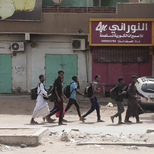 A Khartoum, la capitale du Soudan, le 17 avril 2023.