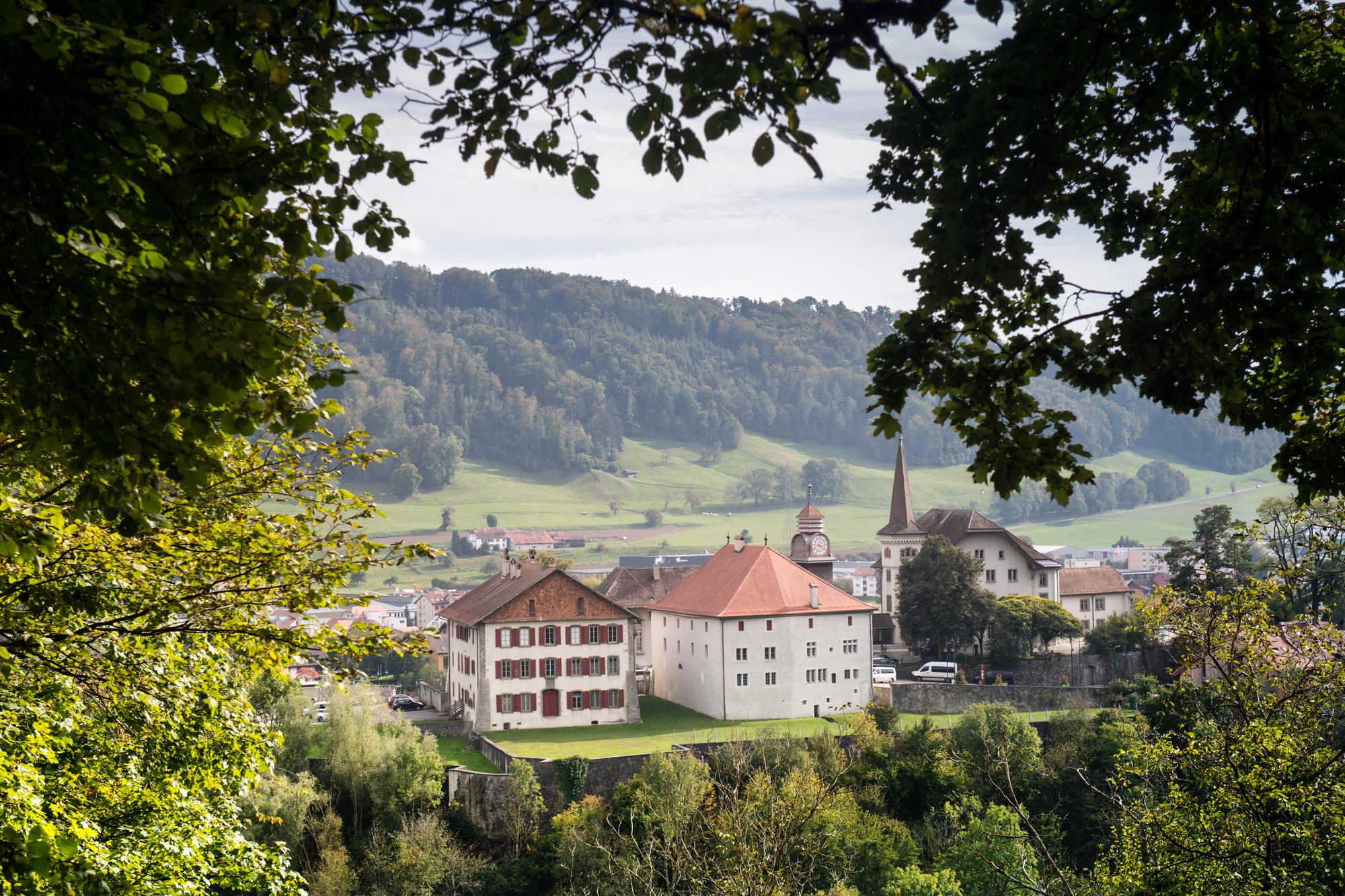 Vue de Moudon , octobre 2021.