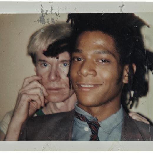 Andy Warhol, Self-Portrait with Jean-Michel Basquiat, 4 octobre 1982  Polaroïd  7,3 x 9,5 cm  Collection Bischofberger, Männedorf-Zurich, Suisse