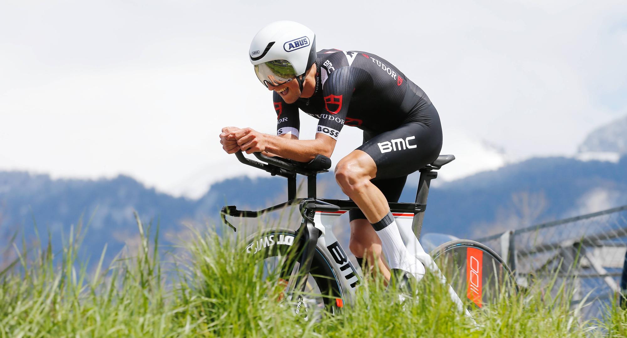 Foto Manuel Geisser 25.04. 2023 Le Bouveret , SCHWEIZ , 76. Tour de Romandie 2023 Prolog Le Bouveret - Le Bouveret Luc Wirtgen LUX / Team Tudor Pro Cycling *** Photo Manuel Geisser 25 04 2023 Le Bouveret , SWITZERLAND , 76 Tour de Romandie 2023 Prologue Le Bouveret Le Bouveret Luc Wirtgen LUX Team Tudor Pro Cycling