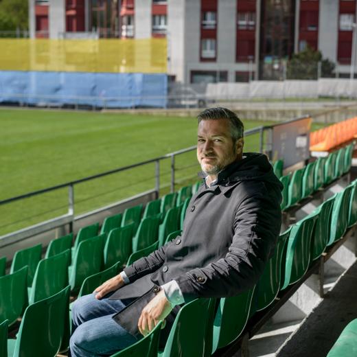 William Von Stockalper le CEO de FrappeCom Suiisse. Vevey. 17.4.2023.