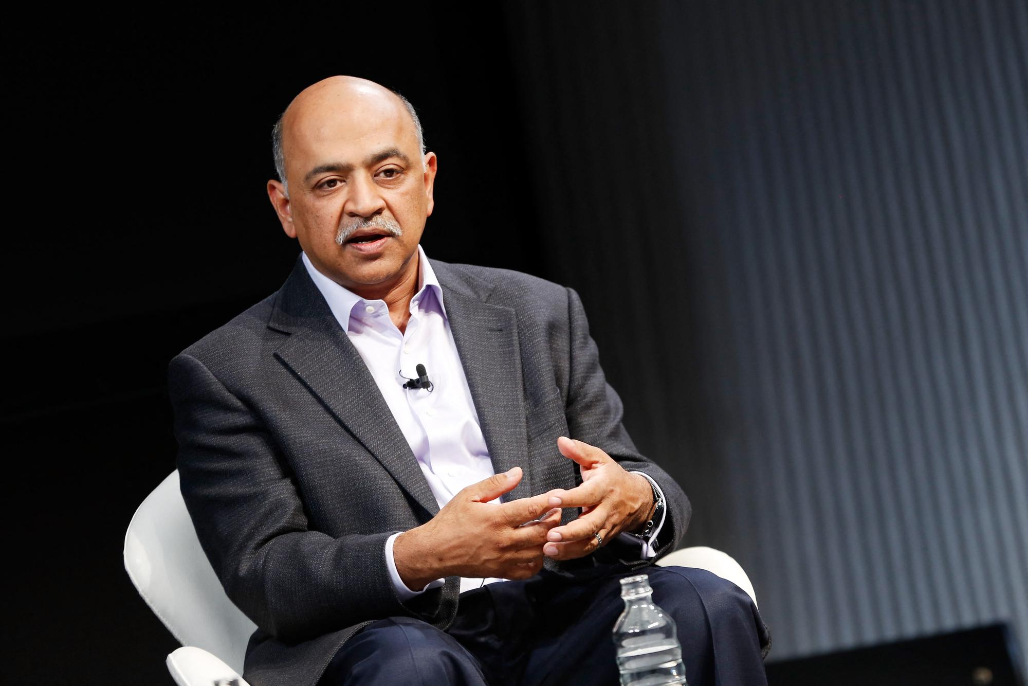 NEW YORK, NY - JUNE 16: SVP and Director at IBM Research Arvind Krishna speaks on stage during the 2016 Wired Business Conference on June 16, 2016 in New York City. Brian Ach/Getty Images for Wired/AFP (Photo by Brian Ach / GETTY IMAGES NORTH AMERICA / Getty Images via AFP)