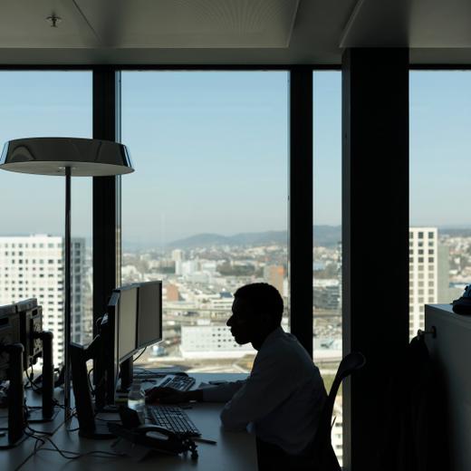 GAM, Global Asset Management, Buero im Zuercher Prime Tower am 13. Maerz 2017.  (KEYSTONE/Gaetan Bally)