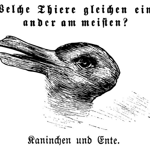 Illustration du canard-lapin, auteur inconnu.