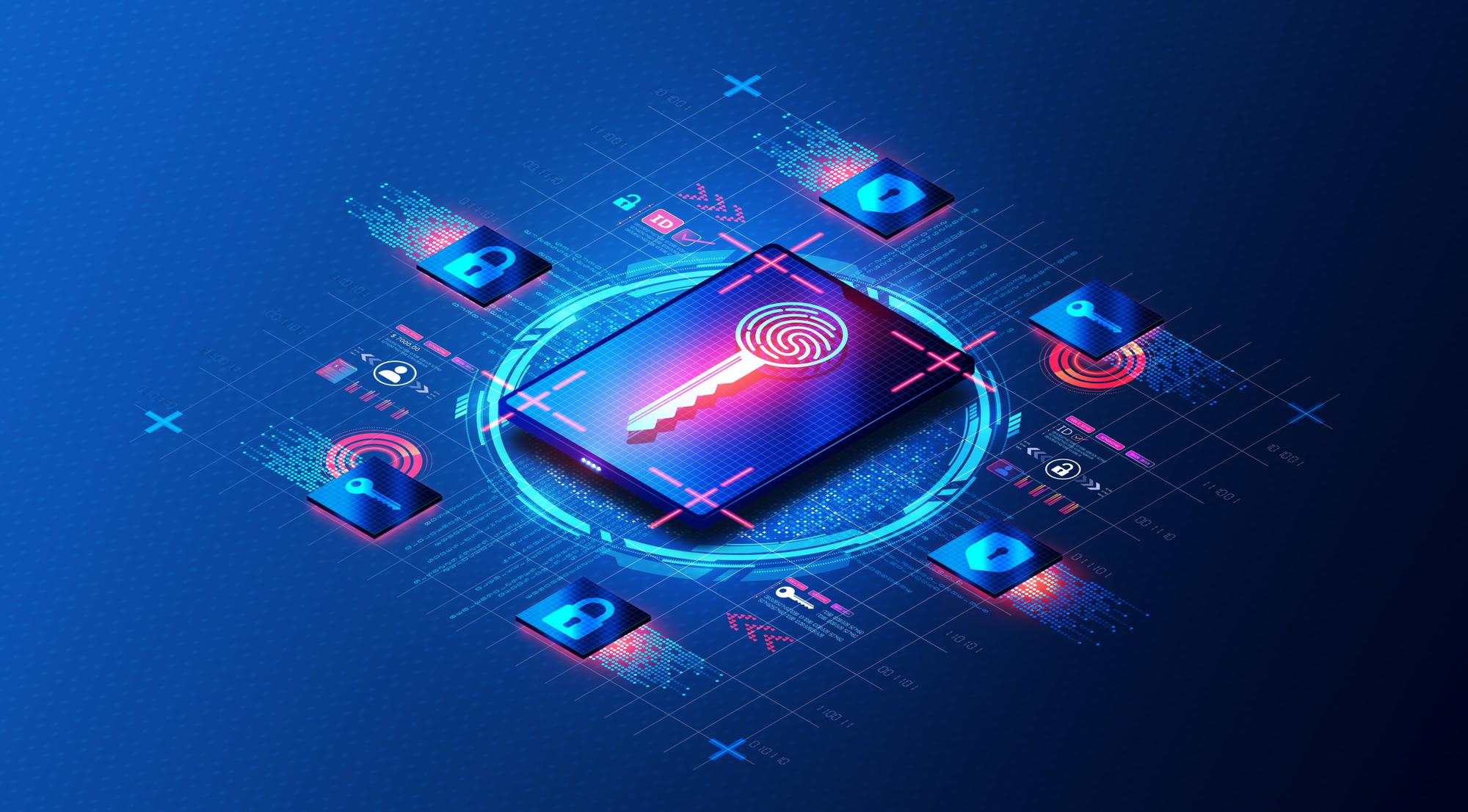 Passwordless Login with Passkey Concept - Authentication and Login Credentials that Remove the Need for Passwords - 3D Illustration