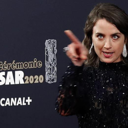 Adèle Haenel lors de son arrivée à la cérémonie des Césars, le 28 février 2020.