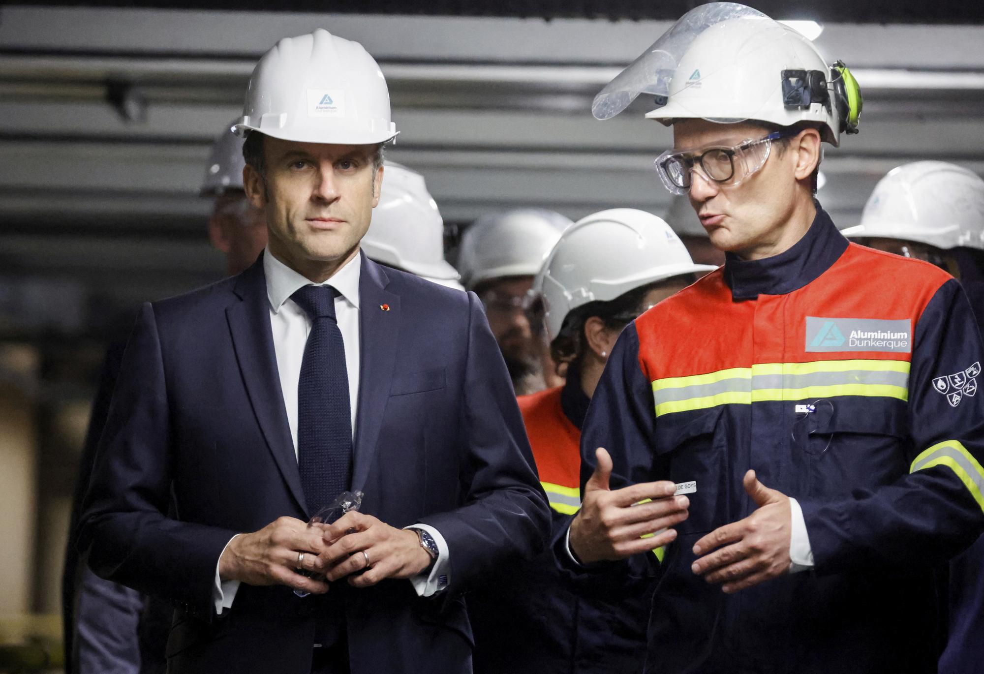 Emmanuel Macron à Dunkerque le 12 mai.