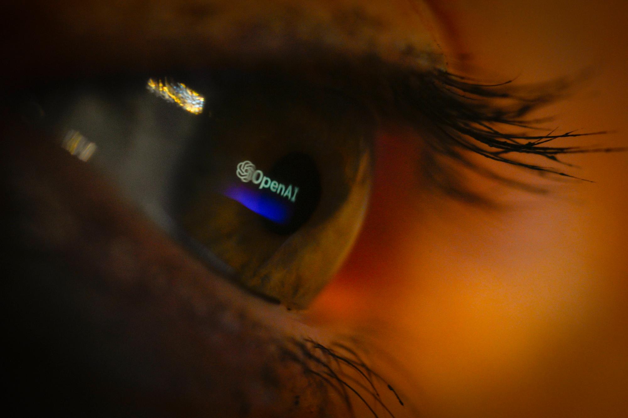 Google To Focus On AI Safety The OpenAI logo is seen reflected in an eye in this photo illustration in Warsaw, Poland on 04 February, 2023. Warsaw Poland PUBLICATIONxNOTxINxFRA Copyright: xJaapxArriensx originalFilename: arriens-googleto230204_nprJB.jpg