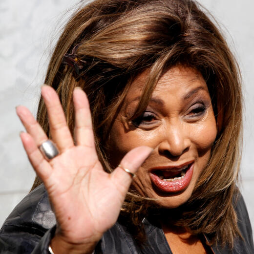 FILE PHOTO: U.S. singer Tina Turner waves during a photo call before the Emporio Armani Autumn/Winter 2011 women's collection show at Milan Fashion Week, Italy February 26, 2011. REUTERS/Stefano Rellandini/File Photo