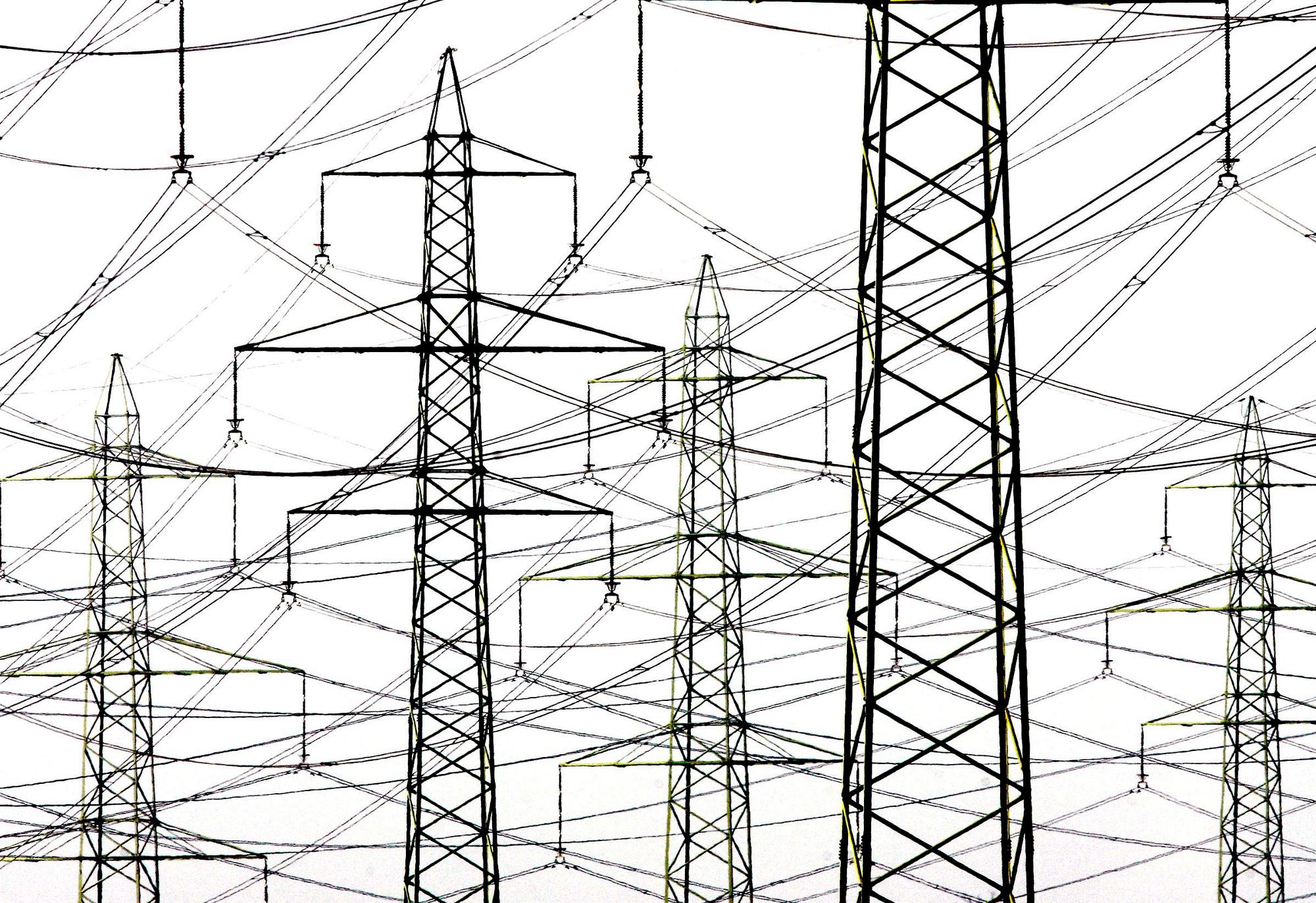 Strommasten bei Tagelswangen am Montag, 14. Januar 2008. Die Schweiz und die EU haben Verhandlungen ueber ein Elektrizitaetsabkommen aufgenommen. In den kommenden Jahren wird die Schweiz zunehmend auf auslaendischen Strom angewiesen sein. Das Land brauche deshalb eine engagierte Energie-Aussenpolitik, sagte Bundesrat Moritz Leuenberger heute. (KEYSTONE/Steffen Schmidt)