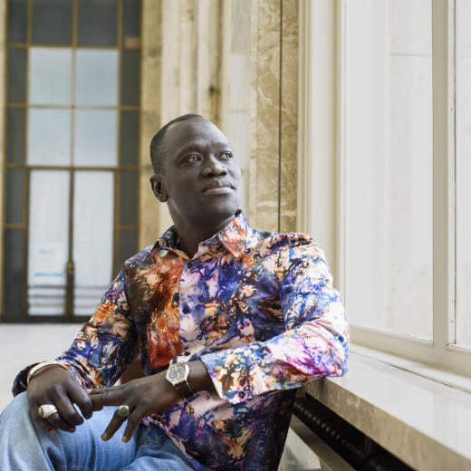 Gorgi Wade Ngoye, journaliste sénégalais. Palais des Nations. Genève. 24.5.2023