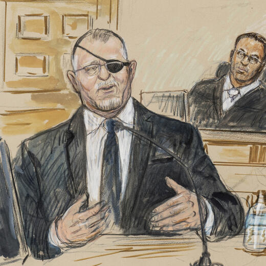 FILE - This artist sketch depicts the trial of Oath Keepers leader Stewart Rhodes, left, as he testifies before U.S. District Judge Amit Mehta on charges of seditious conspiracy in the Jan. 6, 2021, attack on the U.S. Capitol, in Washington, Nov. 7, 2022. Rhodes has been sentenced to 18 years in prison for seditious conspiracy in the Jan. 6, 2021, attack on the U.S. Capitol. He was sentenced Thursday after a landmark verdict convicting him of spearheading a weekslong plot to keep former President Donald Trump in power. (Dana Verkouteren via AP, File)
Stewart Rhodes,Amit Mehta
