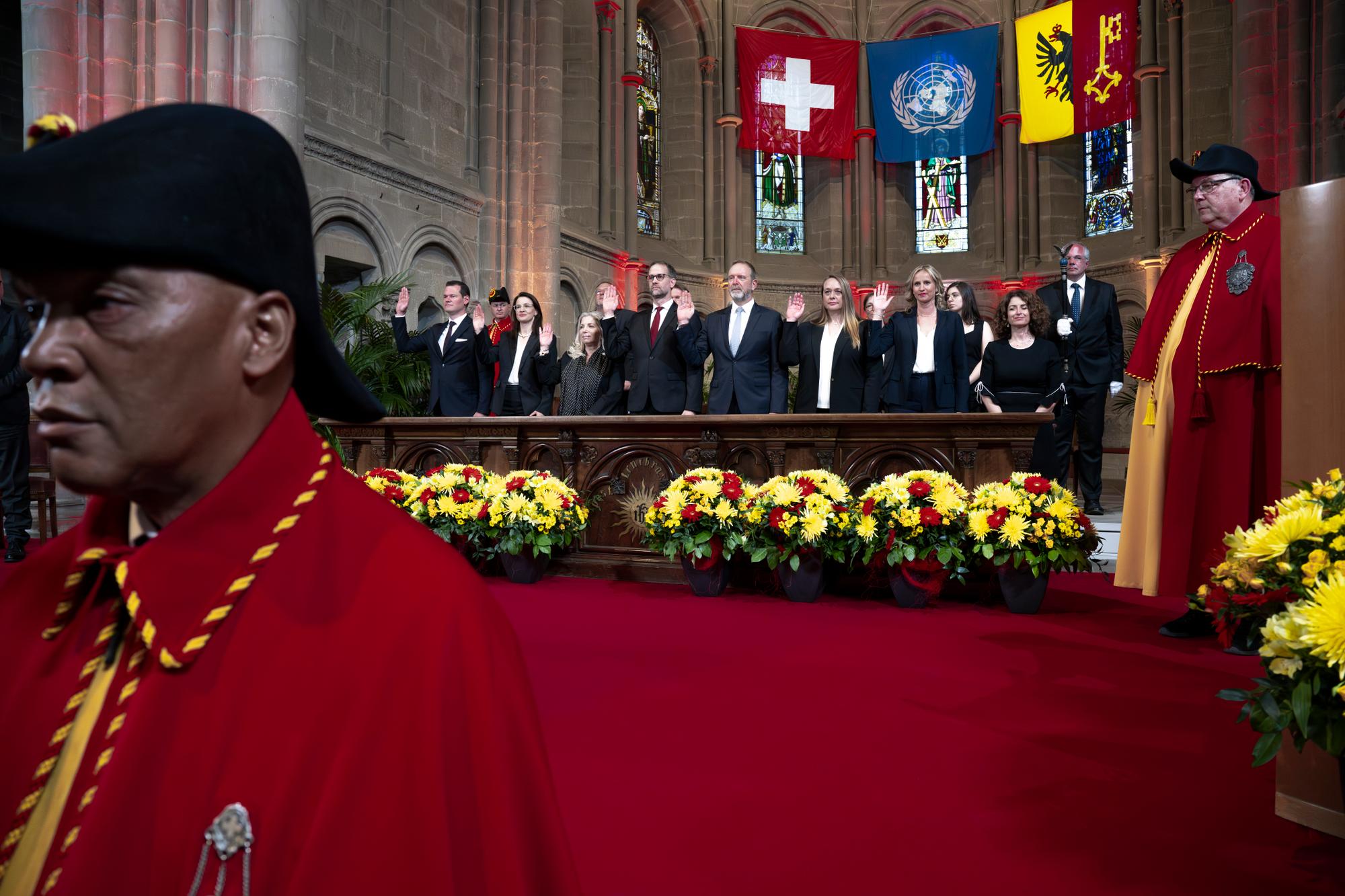 La Prestation de serment du Conseil d'Etat. Genève.31.5.2023.