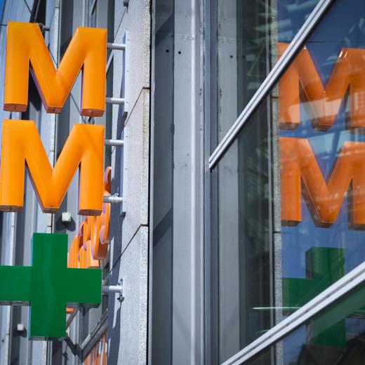 Enseigne Migros à Zurich en 2019.