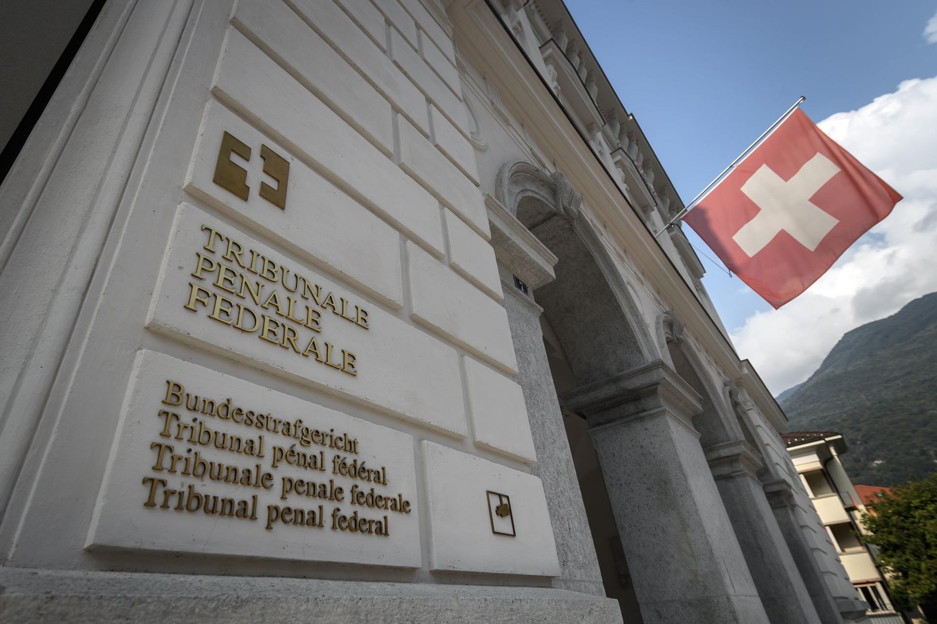 Le Tribunal pénal fédéral de Bellinzone, le 14 septembre 2020.