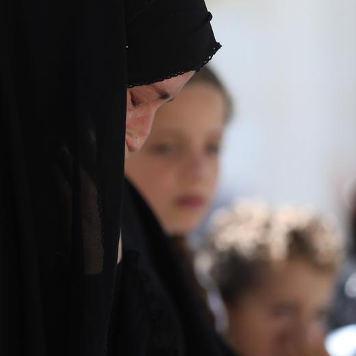 epaselect epa10675682 Palestinian relatives of three-year-old Mohammad Haitham Tamimi react during his funeral at his village of Nabi Saleh, near the West Bank city of Ramallah, 06 June 2023. Tamimi died on 05 June after being shot in the head by Israeli soldiers on 01 June in the village of Nabi Saleh, north of Ramallah. EPA/ALAA BADARNEH