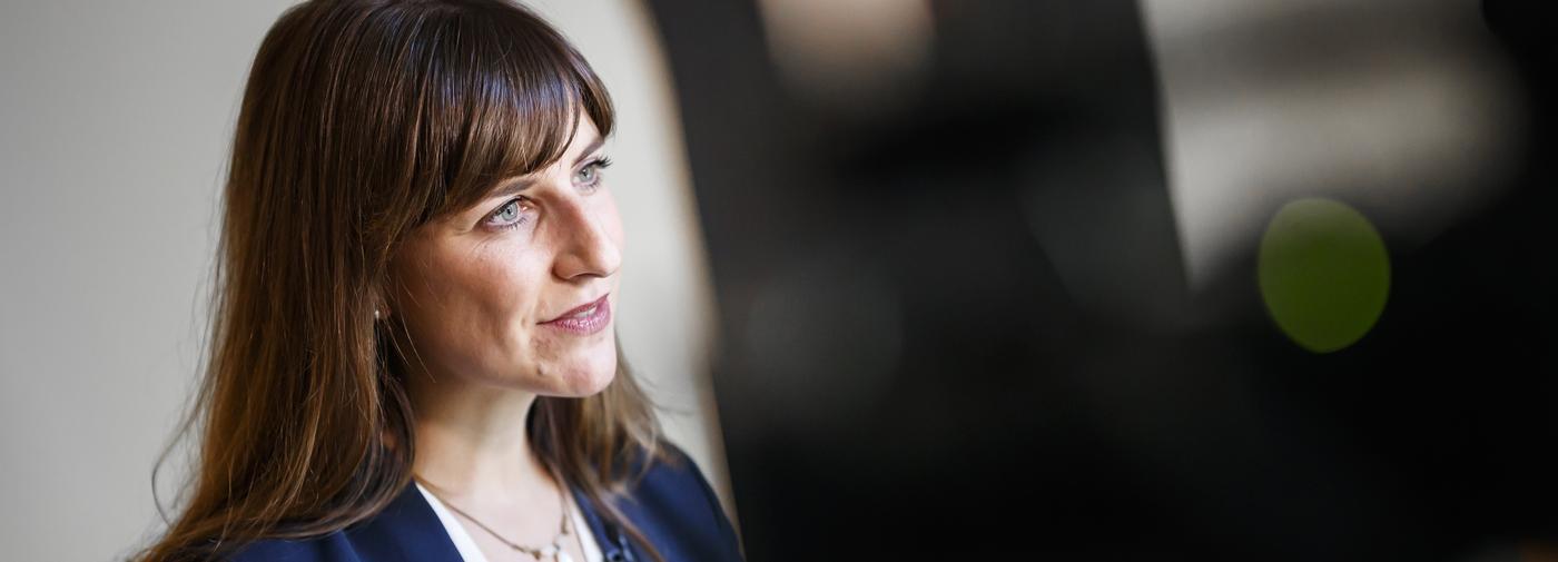 Rebecca Ruiz, conseillère nationale et candidate à la candidature au Conseil d'Etat vaudois.