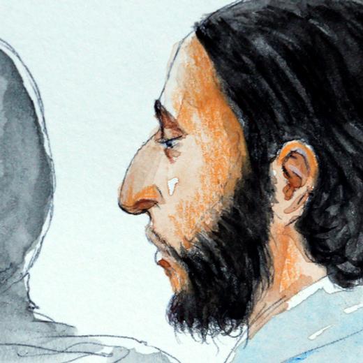 Salah Abdeslam, le 5 février 2018 à Bruxelles.