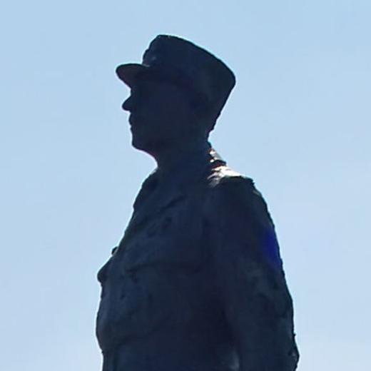 Statue du général de Gaulle à Paris. Image d'illustration.