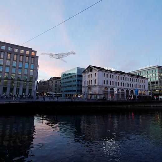 Le quartier des banques, à Genève, novembre 2017.