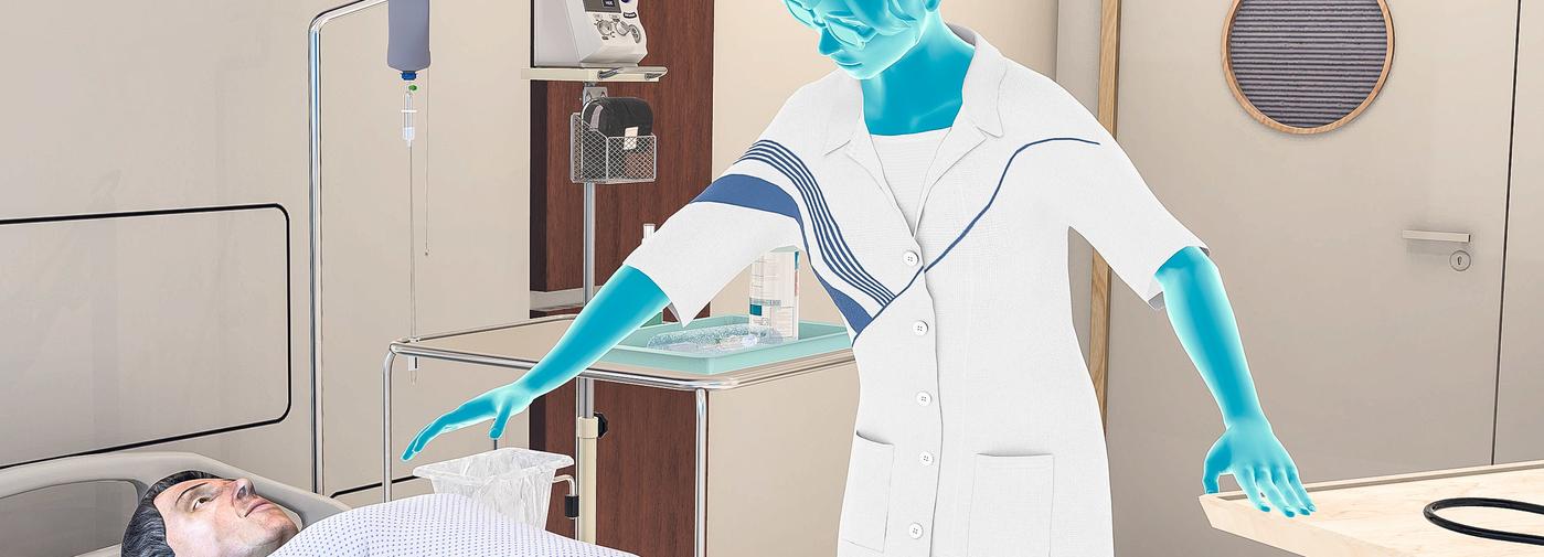 La Haute Ecole de la santé La Source et la start-up UbiSim ont mis au point une plateforme de réalité virtuelle pour améliorer la sécurité des soins.